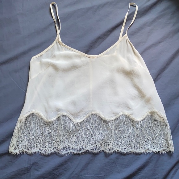 Aritzia Wilfred Cream Chimere Silk Camisole - XS - Picture 1 of 4